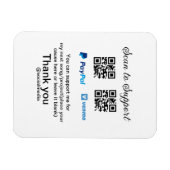 Virtuele tip per vierkante of codetonatie PayPal v Magneet (Horizontaal)