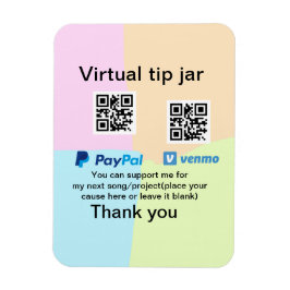 Virtuele tip per vierkante of codetonatie PayPal v Magneet