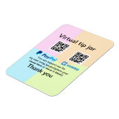 Virtuele tip per vierkante of codetonatie PayPal v Magneet (Linkerzijde)