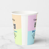 Virtuele tip per vierkante of codetonatie PayPal v Papieren Bekers (Rechts)