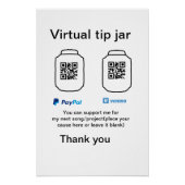 Virtuele tip per vierkante of codetonatie PayPal v Perfect Poster (Voorkant)
