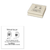 Virtuele tip per vierkante of codetonatie PayPal v Rubberstempel (Gestempeld)