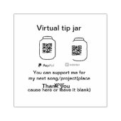 Virtuele tip per vierkante of codetonatie PayPal v Rubberstempel (Afrduk)