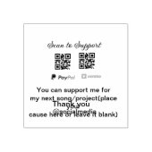 Virtuele tip per vierkante of codetonatie PayPal v Rubberstempel (Afrduk)