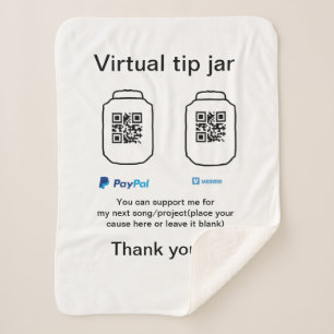 Virtuele tip per vierkante of codetonatie PayPal v Sherpa Deken