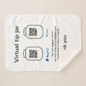 Virtuele tip per vierkante of codetonatie PayPal v Sherpa Deken (Voorkant (horizontaal))