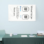 Virtuele tip per vierkante of codetonatie PayPal v Spandoek (Beurs)