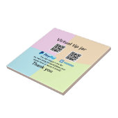 Virtuele tip per vierkante of codetonatie PayPal v Tegeltje (Zijkant)