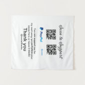 Virtuele tip per vierkante of codetonatie PayPal v Wandkleed (Voorkant (horizontaal))