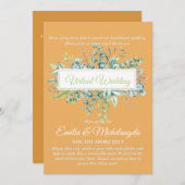 Virtuele trouwvideochat live streaming uitnodiging (Voorkant / Achterkant)