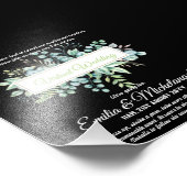 Virtuele trouwvideochat live streaming uitnodiging foto afdruk (Hoek)