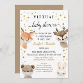 Virtuele uitnodiging voor Baby shower (Voorkant / Achterkant)