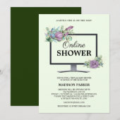 Virtuele uitnodiging voor Baby shower (Voorkant / Achterkant)