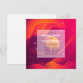 Virtuele uitnodiging voor feestdag (Voorkant / Achterkant)