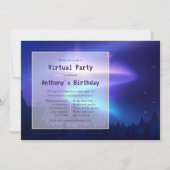 Virtuele verjaardag van de noordelijke lichten kaart (Voorkant)