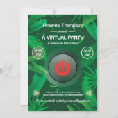 Virtuele verjaardag van de tropische zomer kaart (Voorkant)