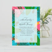 Virtuele verjaardag van de tropische zomer kaart (Staand voorkant)