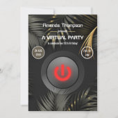 Virtuele verjaardag van de tropische zomer kaart (Voorkant)