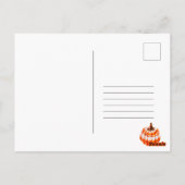 Virtuele verjaardagsuitnodiging voor Halloweenfees Briefkaart (Achterkant)