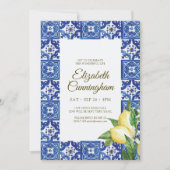 Virtuele viering van het leven Blue Mediterranean Kaart (Voorkant)