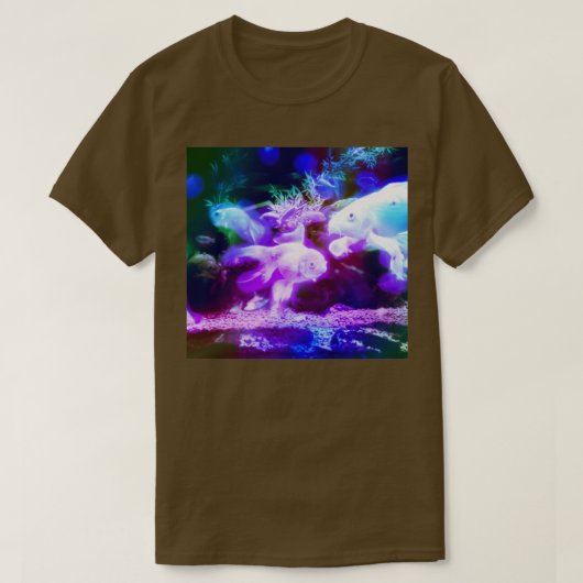 virtuele vis t-shirt (Design voorkant)