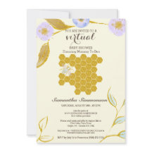 VIRTUELE Waterverf Golden Mam tot Baby shower