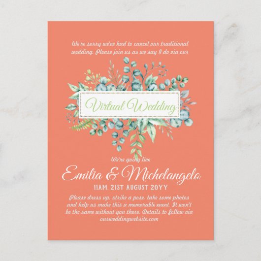 Virtuele weddenschapsvideo Chat Live Streaming nod Briefkaart (Voorkant)