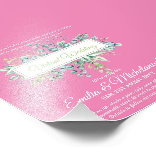 Virtuele weddenschapsvideo Chat Live Streaming nod Foto Afdruk (Hoek)