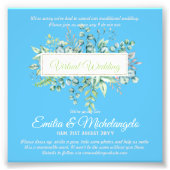 Virtuele weddenschapsvideo Chat Live Streaming nod Foto Afdruk (Voorkant)