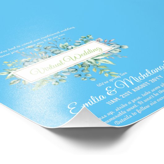 Virtuele weddenschapsvideo Chat Live Streaming nod Foto Afdruk (Hoek)