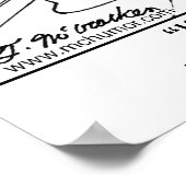 Virtuele werkplek in een badkamer poster (Hoek)