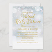 Virtuele Winter Baby Shower Sprinkle Kaart (Voorkant)