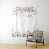 Virtuele Woodland BOHO Shower Achtergrond Wandkleed (In situ)