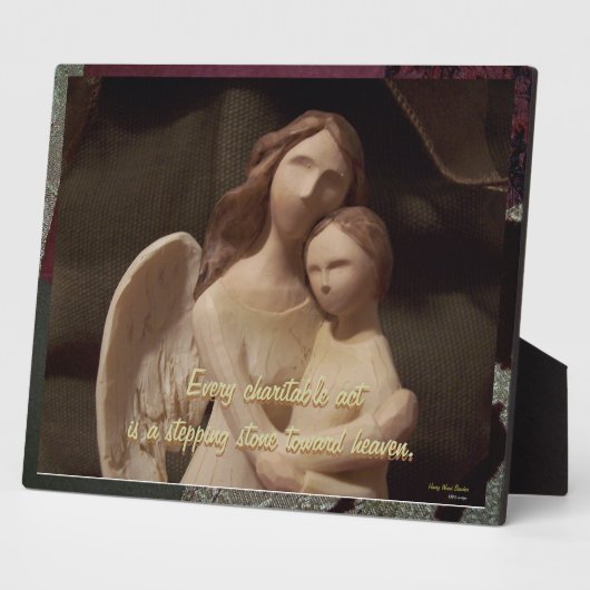 Virtues Angel Plaque Fotoplaat (Zijkant)