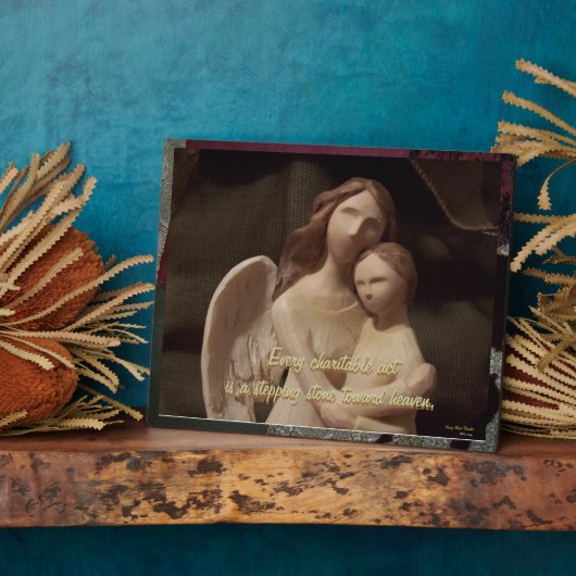 Virtues Angel Plaque Fotoplaat (Zijkant)