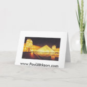 "Virtuoso" gitaar speler Waterverf Kaart (Achterkant)