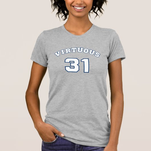 Virtuous Vrouw Basic Donker T-shirt (Voorkant)