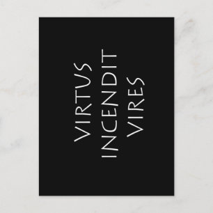 Virtus incendit vires briefkaart