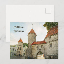 Viru oude stadspoorten, Tallinn Estland reis foto Briefkaart