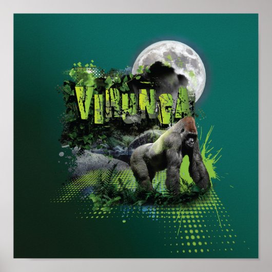 Virunga Mountain Gorilla Poster (Voorkant)