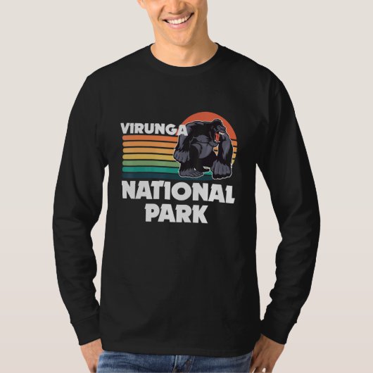 Virunga Park in Africa Gorilla Safari Souvenir Con T-shirt (Voorkant)