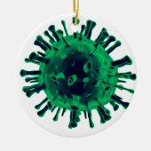 Virus Keramisch Ornament (Voorkant)