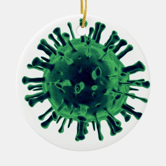 Virus Keramisch Ornament (Voorkant)