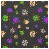 virus op zwart stof (Swatch)