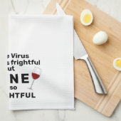 Virus Outside is een vriendelijk Gezegde van Funny Theedoek (Quarter Fold)