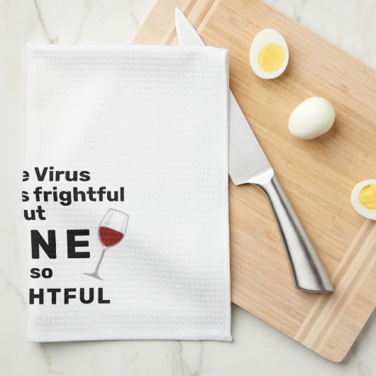 Virus Outside is een vriendelijk Gezegde van Funny Theedoek (Quarter Fold)