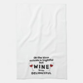 Virus Outside is een vriendelijk Gezegde van Funny Theedoek (Verticaal)