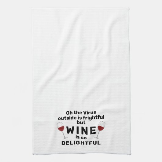 Virus Outside is een vriendelijk Gezegde van Funny Theedoek (Verticaal)