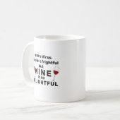 Virus Outside is een vriendelijke Funny-kerstun Koffiemok (Voorkant links)