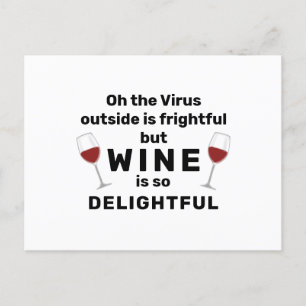 Virus Outside is een vriendelijke Funny Kerstwoord Feestdagenkaart